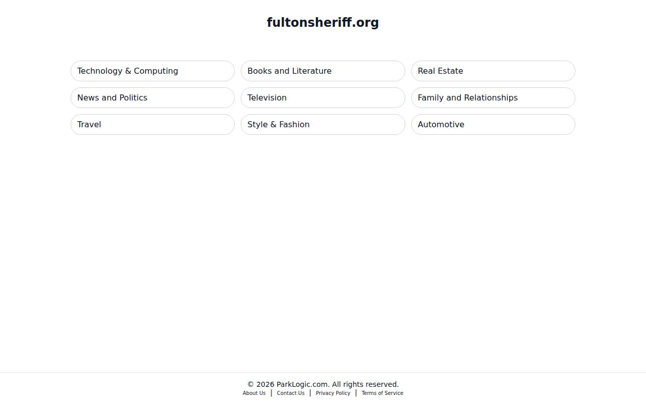 Fulton County Sheriff inmate information page for official custody checks
