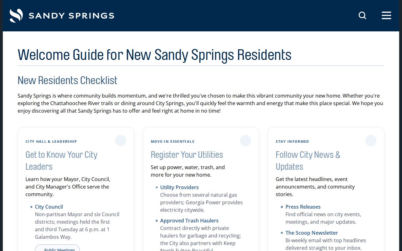 Sandy Springs neighborhood checklist for understanding the block around an address